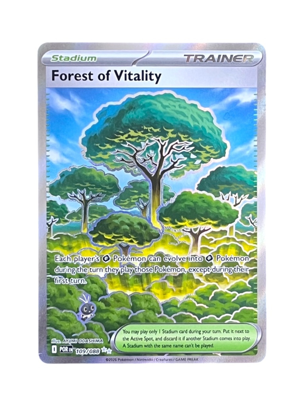 Pokemon Perfect Order Forest Of Vitality 109/088 Full Art Holo Rare NM
